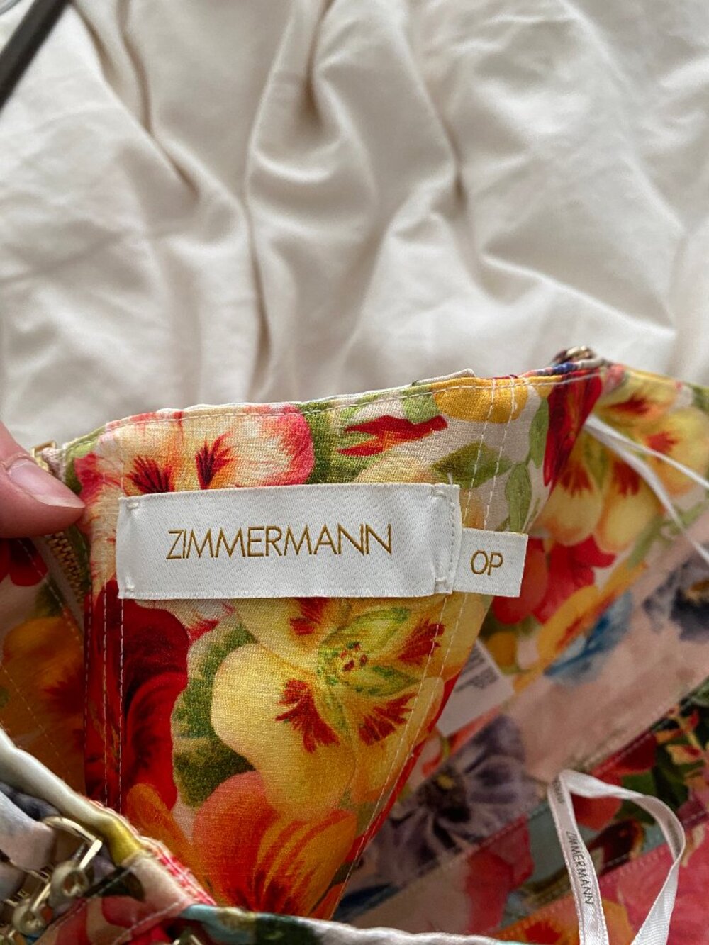 Zimmermann Wonderland Strapless Floral Corset Top Size 0P - Picture 5 of 6